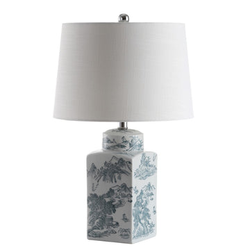 Audrey 24.5" Chinoiserie LED Table Lamp - JONATHAN Y